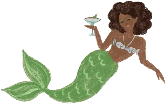 Olive, a Siren with a dirty martini
